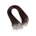 thumbnail image 2 of 100 Pieces Necklace Rope Simple Reusable Washable Design Reusable Pendant Wire Jewelry Making Cord DIY Crafting Handicraft Accessories Brown White, 2 of 8