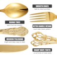 thumbnail image 2 of 20Pcs Silverware Set Stainless Steel Flatware Set Retro Royal Western Tableware Cutlery Set with Cutter Spoon Fork Anti-Rust Kitchen Utensils Dishwasher Safe for Home Kitchen, 2 of 9