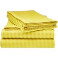 thumbnail image 1 of 900 Thread Count 100% Egyptian Cotton 4-Piece Bed Sheet Set (1 Flat, 1 Fitted Sheet, 2 Pillow Covers) 30 Inches Deep Pocket Size Stripe Pattern, 1 of 5