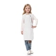 thumbnail image 1 of TOPTIE Kids Aprons with Pocket & Adjustable Strap, Child Chef Bib Apron for Kitchen Cooking Baking Painting-White-L, 1 of 8