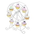 thumbnail image 2 of Grande Roue Cupcakes Stands Porte-Cupcakes Rack 8 Tasses Dessert Plateau de Service Fête de Mariage Accessoires d'Ameublement, 2 of 5
