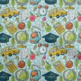 thumbnail image 1 of oneOone Georgette Viscose Light Blue Fabric Kids Craft Projects Decor Fabric Printed By The Yard 42 Inch Wide, 1 of 4