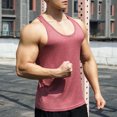 thumbnail image 3 of Men's Gym Workout Tank Tops - Soft Lightweight Sleeveless Y-Back Muscle Shirts for Beach & Athletic Wear, 3 of 5
