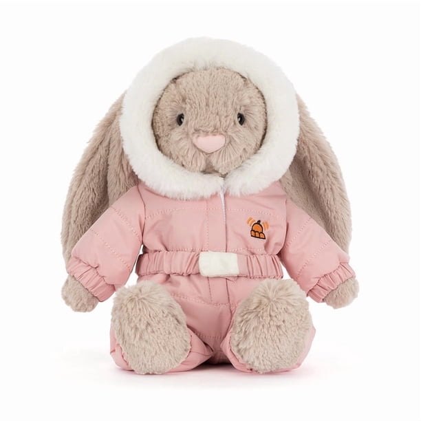 レア★ジェリーキャット　bashful bunny  suit　新品 Jellycat Bashful Bunny Snow Suit Stuffed Animal, 12.2 Inch Soft