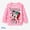 Light Pink, variant on Disney Minnie Mouse Toddler Girl Sweatshirt Sweet Christmas Character Graphic Crewneck Top Size 2-6