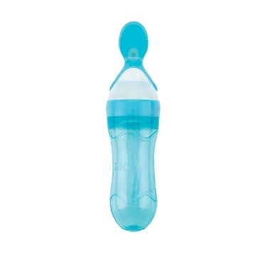 Nuby 2 Stage Silicone Squeeze Feeder for babies 4 months+