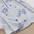 thumbnail image 4 of Disney Stitch Allover Print Baby Blanket, Unisex, Blue, 4 of 7