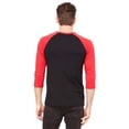 thumbnail image 2 of Bella + Canvas Unisex 3/4-Sleeve Baseball T-Shirt, 2 of 3