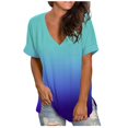 thumbnail image 1 of Birdeem T-Shirt Décontracté à Manches Courtes et Col en V avec Poches pour Femmes, 1 of 11