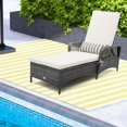 thumbnail image 2 of Costway Lot de 2 Chaises Longues d'Extérieur pour Patio, Fauteuils Inclinables avec Dossier à 6 Niveaux et Coussin, 2 of 8