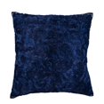 thumbnail image 1 of The HomeCentric Pillow Cover, Navy Blue Decorative Pillowcase Pack of 2, 16x16 inch (40x40 cm) Silk Zippered Pillow Covers, Solid Color, Ribbon Embroidery, Pillow Cover For Sofa - All Thats Navy, 1 of 3
