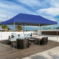 thumbnail image 3 of Gymax Abri Instantané 10'x20 Pieds Pliable, Robuste, Abri Solaire, Ajustable avec Sac, Bleu, 3 of 10