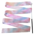 thumbnail image 1 of Flashing Glitter Dance Ribbon Gymnastics Ballet Twirling Stick (4m Pink), 1 of 9
