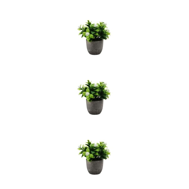 Redempat Plastic Easy To Clean Artificial Succulent Realistic Appearance Long-lasting Durability Eco-friendly new whitebabysbreath 3Set