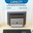 thumbnail image 4 of Elestoria Adjustable Laptop Stand - Fits 5 Devices, Modern Design, Tool Free Adjustment, Protective & Stable | Grey, 4 of 4