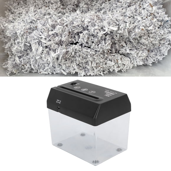 Portable Paper Shredder, Mini Paper Shredder Small for Desktop