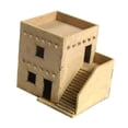 thumbnail image 3 of 1/72 Miniature Wooden House Dismountable DIY Painting Architectural Scene Layout B, 3 of 9