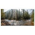 thumbnail image 2 of Mountain River Panorama - Landscape Canvas Art Print, 2 of 3