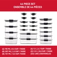 thumbnail image 2 of Rubbermaid Brilliance Plastic Food Storage Containers, Assorted Sizes, 22 Pack, 44 Pieces with Lids, 2 of 9
