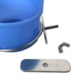 thumbnail image 3 of Bird Feeder Bowl, Cage Bowls Stable Portable with Clamp Holder Parrot Blue, 3 of 8