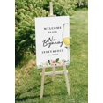 thumbnail image 5 of Darling Souvenir MADE WITH LOVE Personalized Welcome Sign/ Banner, Welcome To Our New Beginning Custom Wine Glass With Flowers Wedding, Engagement Party Sign - 18x12, 5 of 5