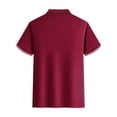 thumbnail image 3 of EOYWHK T-Shirts pour Hommes 4TG Compression Ajustée Chemise de Golf Col Rabattu Manches Courtes Couleur Unie Blouse de Bureau Liquidation, 3 of 3