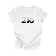 thumbnail image 1 of 216 Cleveland Ohio USA Code Régional Skyline de la Ville Cadeau - T-Shirt Unisexe - Inspired X, 1 of 1