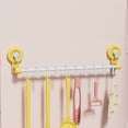 thumbnail image 4 of Nilvkv Suction Cup Hook Rack Punch Free Kitchen Pole with Hook Bathroom Storage Rack Bath Towel Storage Rack Behind The Door Clothes Hook, 4 of 6