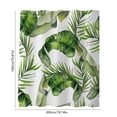 thumbnail image 3 of Rideau de Douche Imperméable Imprimé Stéréoscopique Tropical Jungle Botanique Feuille Fleur Saison Polyester Rideau de Douche avec Crochets, 3 of 6