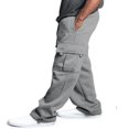 thumbnail image 2 of Pantalon de Survêtement Uni pour Hommes Style Décontracté Cargo, 2 of 5
