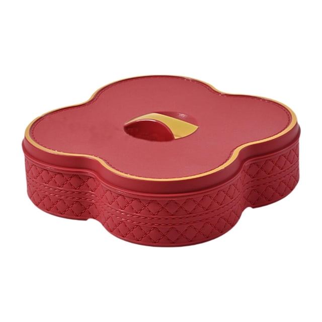 Siruishop Divided Serving Tray Serving Bowl for Spring Festival Chinese New Year Candy Single layer