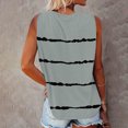 thumbnail image 5 of Fridja Hauts Décontractés Sans Manches à Col Rond Imprimés pour Femmes avec Poches T-shirt Blouse, 5 of 5