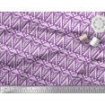 thumbnail image 2 of Soimoi Poly Georgette Fabric Geometric & Floral Block Print Sewing Fabric Yard 52 Inch Wide, 2 of 3
