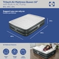 thumbnail image 2 of Sealy Tritech 18" Air Mattress Inflatable Bed Queen with Built-In AC Pump, 2 of 10