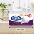 thumbnail image 3 of Royale Velour Toilet Paper, 12 equal 48 Rolls, 284 Sheets Per Roll, 3 of 9