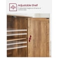 thumbnail image 4 of VASAGLE Storage Cabinet, Buffet Cabinet, TV Stand, Sideboard, Credenza, with Adjustable Shelves, for Living Room, Dining Room, Entryway, 4 of 7