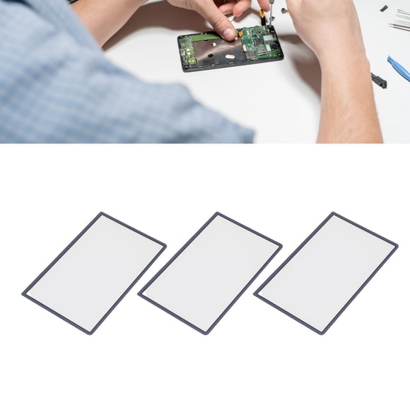 3Pcs Replacement Top Upper Screen Suitable for New 3DS XL, Resin Upper Top Screen Display Repair Parts