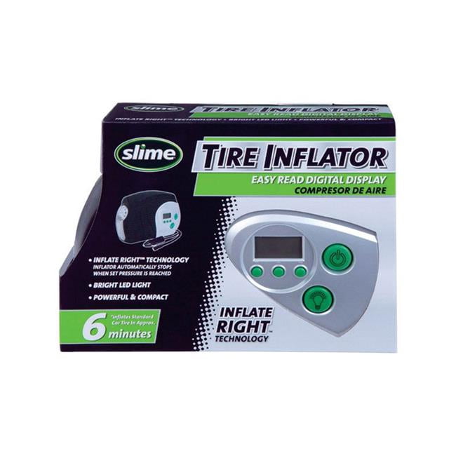 Slime  12V Tire Inflator & Gauge - Silver