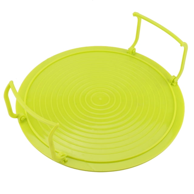 Support de Cuisson à Étages pour Micro-Ondes en Plastique, Trépied Pliable, Plateau de Cuisson Multifonction