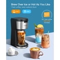 thumbnail image 2 of Strak Iced Coffee Maker, Hot and Cold Coffee Maker Single Serve for K Cup and Ground, with Descaling Reminder and Self Cleaning, Iced Coffee Machine for Home, Office and RV, 2 of 4