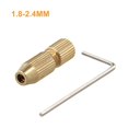 thumbnail image 3 of 2.0mm Shaft Hole Brass Motor Shaft Clamp Small Collet Adapter Fixture DrillChuck, 3 of 9