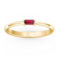 thumbnail image 2 of East-West Stackable Baguette Ring in 10K Yellow Gold, 2 of 3