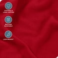 thumbnail image 4 of Bare Home Cozy Fleece Sheet Set - Extra Plush Polar Fleece - Deep Pocket - King, Red, 4 of 8