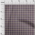 thumbnail image 1 of oneOone Silk Tabby Fabric Tartan Check Printed Fabric 1 Yard 42 Inch Wide, 1 of 4