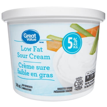 Great Value Crème Sure Faible en Gras