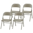 thumbnail image 1 of MECO Sudden Comfort Ensemble de Chaises Pliantes Tout en Acier, Dentelle Chicorée (Ensemble de 4), 1 of 8