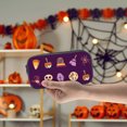 thumbnail image 4 of Large Capacity Pencil Case with Halloween Print, Cotton Fabric, Zipper Closure, 1 in Thick When Closed, Holds Up to 40 Pens, 4 of 4