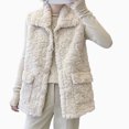 thumbnail image 2 of LOVZFMLL Vestes pour Femmes Mode Décontractée Manteau d'Hiver Intégré Veste Mi-Longue, 2 of 4