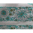 thumbnail image 4 of oneOone Georgette Viscose Fabric Leaves & Floral Block Print Fabric BTY 42 Inch Wide, 4 of 4