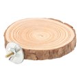 thumbnail image 3 of Bird Round Wooden Stand, Natural Wood Bird Round Platform Perch Lightweight Durable Practical Safe  For Garden For Home 6-8, 3 of 8